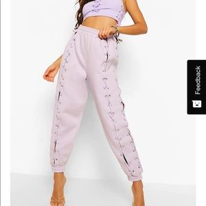 NWT Grey tie up joggers